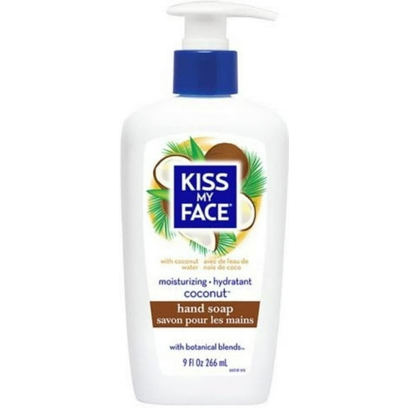 Kiss My Face Moisturizing Coconut Hand Soap, Botanical Blends, 9oz, 3-Pack