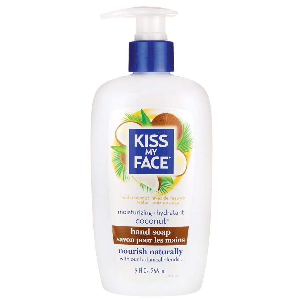 Kiss My Face Moisturizing Coconut Hand Soap, Botanical Blends, 9oz, 6-Pack