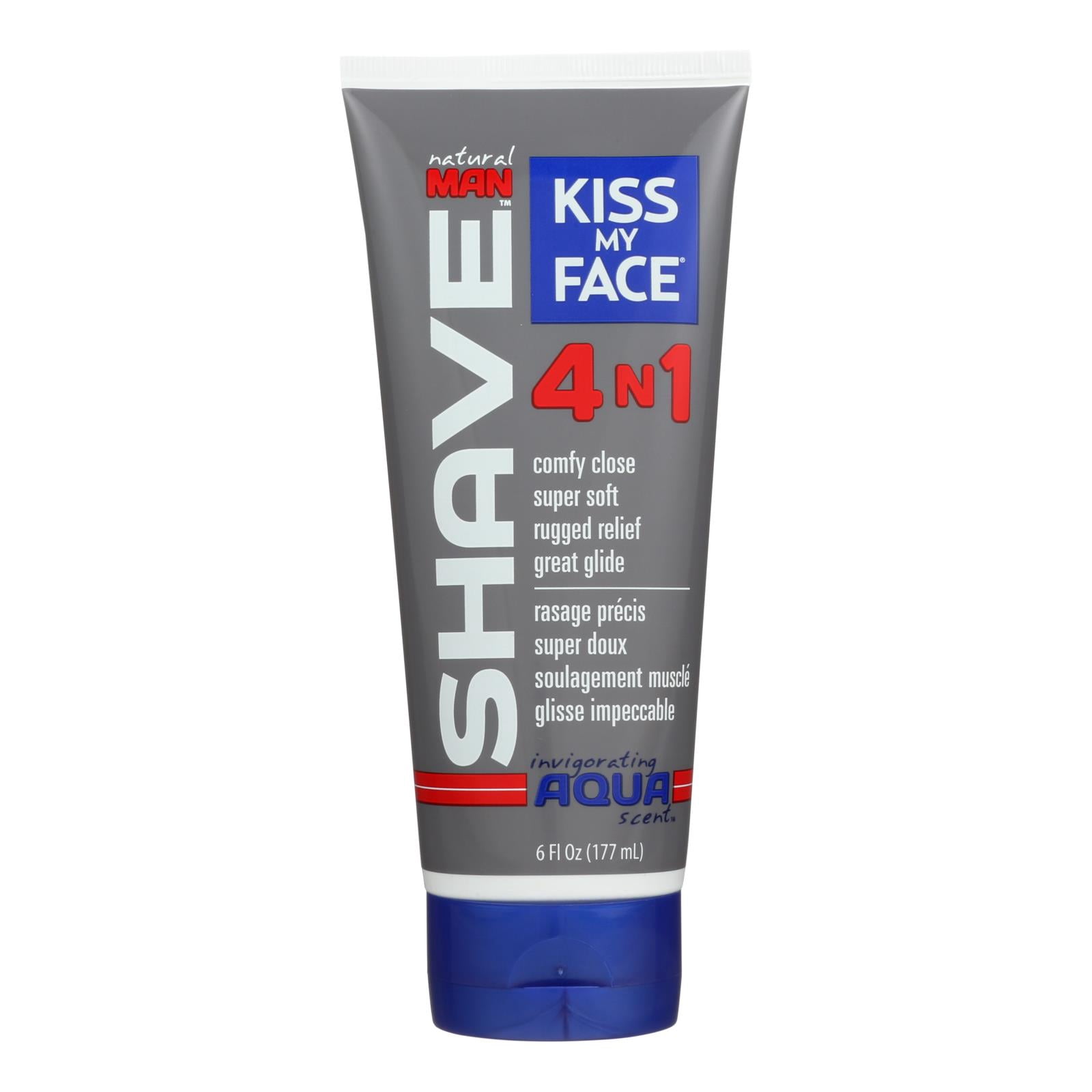 Kiss My Face Shave Cream Natural Man 4n1 Moisture Invigorating