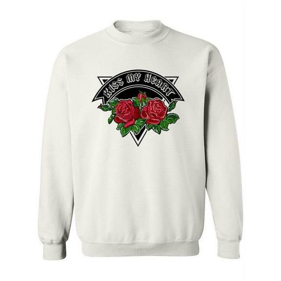 Kiss My Heart. Sweatshirt Women -Image by Shutterstock, Female x-Large