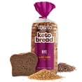 thumbnail image 1 of Kiss My Keto Bread Zero Carb (0g-Net) - Wheat Bread Loaf, Low Calorie Bread - Sugar Free Bread & High Protein Bread - Thin Sliced Bread, Sandwich Bread Whole Wheat (Rye, 1-pack), 1 of 7
