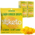 thumbnail image 1 of Kiss My Keto Gummies Candy – Low Carb Candy Lemon Ginger Drops, Keto Snack Pack – Healthy Candy Gummys – Vegan Candy, Keto Gummy Candy – Keto Candy Gummies (32-pack), 1 of 7
