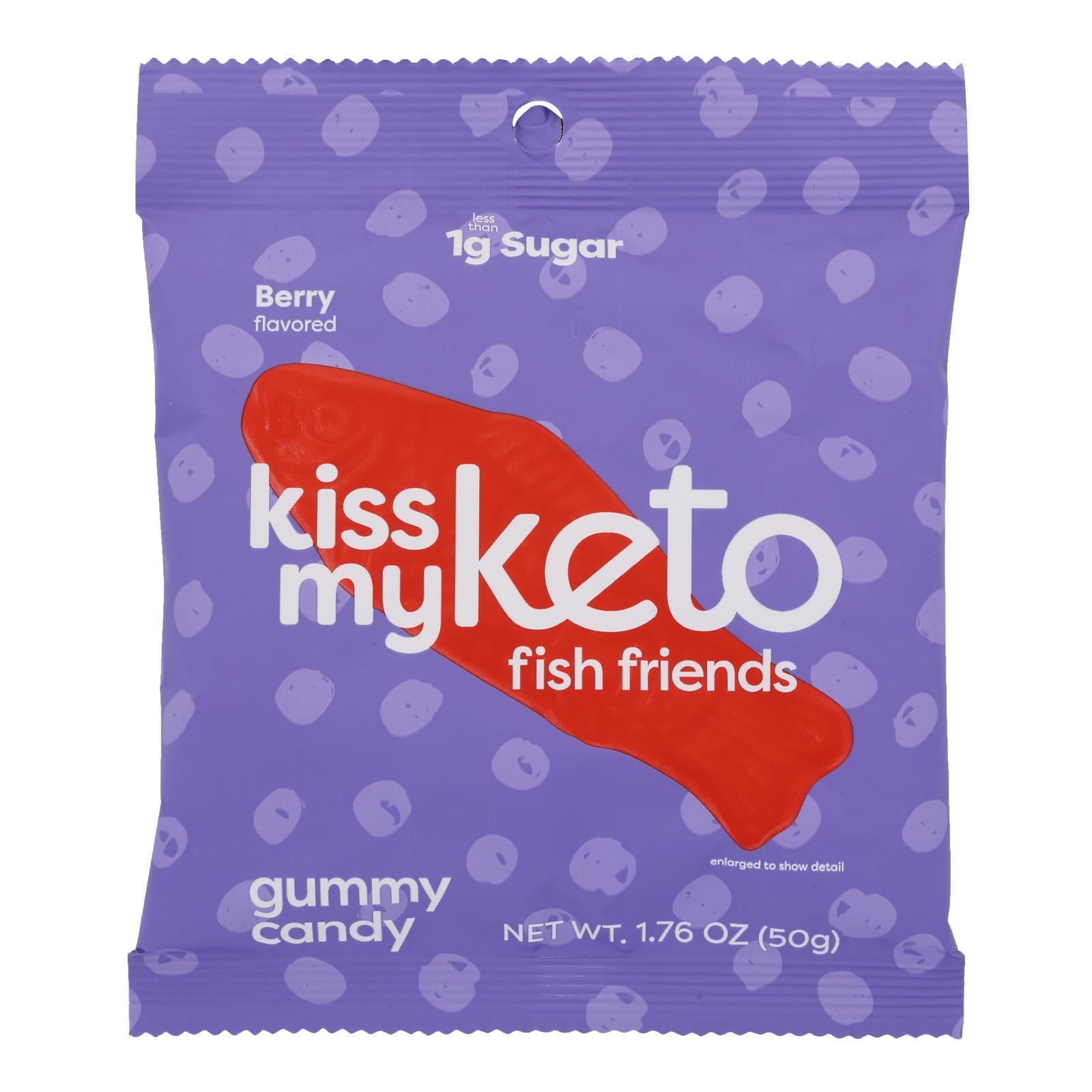 Gummy Candy, Watermelon Slices, 1.76 oz (50 g) Each, Kiss My Keto