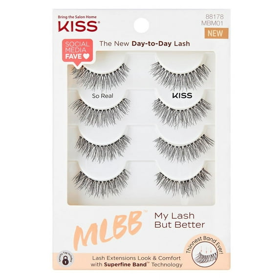 Kiss My Lash But Better Multi- Pack So Real 4-Pair (Pack of 3)