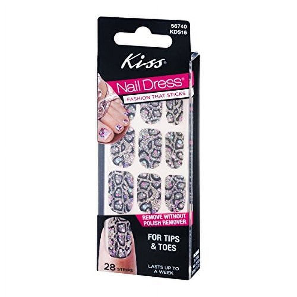 Kiss Nail Dress For Tips & Toes 28 Strips - Catsuit #56740 - Walmart.com