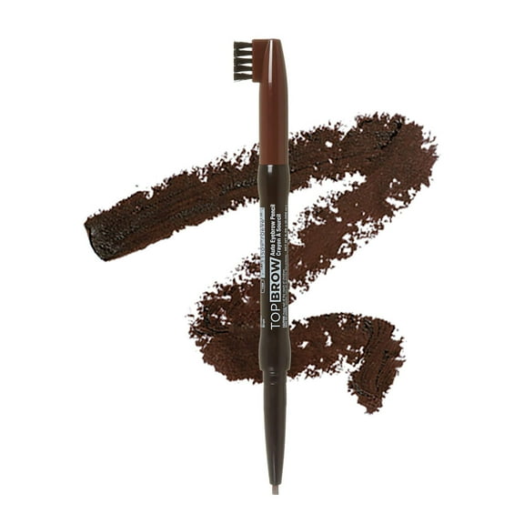 Kiss New York Professional Long-Lasting Eyebrow, Retractable Eyebrow Pencil, Rich Pigmentation, Coconut Oil Infused, Built-in Brush Brow, Sapes, Define, Fills Brow, Eye Makeup (Brown)