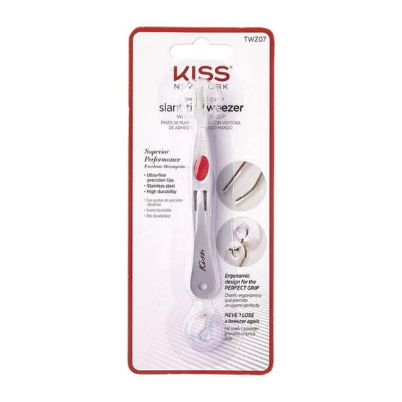 Kiss New York Slant Tip Tweezer with Suction Cup