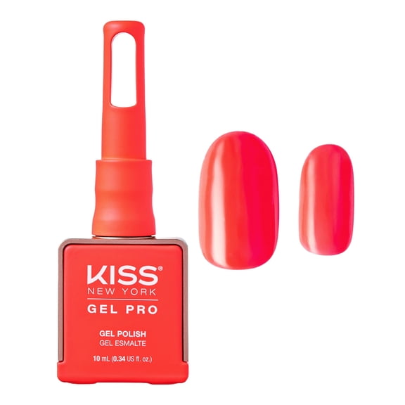 Kiss New York Gel Nail Polish Summer Collection Soak Off UV LED Gel Polish 10mL Nail Art Salon Manicure DIY HEMA FREE, TPO FREE, Made in USA (Astonishing)