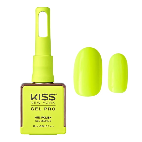 Kiss New York Gel Nail Polish Summer Collection Soak Off UV LED Gel Polish 10mL Nail Art Salon Manicure DIY HEMA FREE, TPO FREE, Made in USA (Iconic Neon)