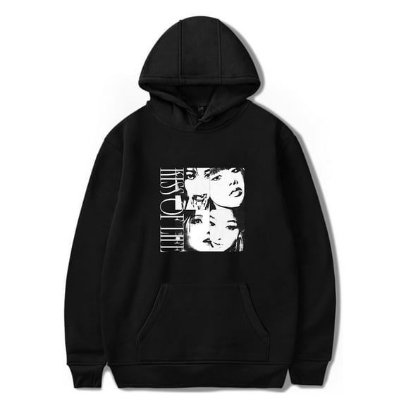 Kiss Of Life Merch Born To Be XX Album Hoodies Kpop Muisc Hooded Men Women Long Sleeve Sweatshirt Streetwear Pullover Top