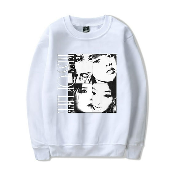 Kiss Of Life Merch Born To Be XX Album Sweatshirt Crewneck Kpop Muisc Men Women Long Sleeve Hoodie Streetwear Pullover Top
