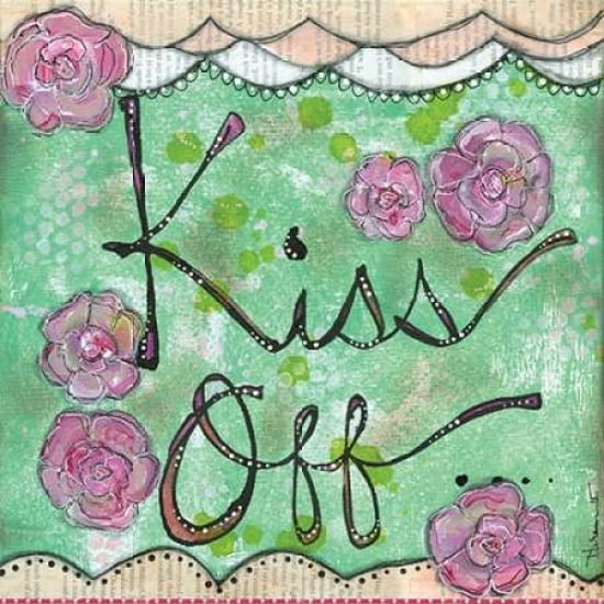 Kiss Off Canvas Art - Denise Braun (24 x 24)