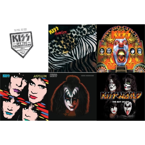 Kiss Off The Soundboard: Live In Virginia Beach (3LP) & Animalize & Psycho Circus & Asylum & Gene Simmons & Kissworld - The Best Of Kiss (2 LP)