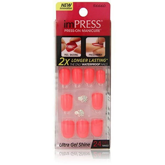Kiss Products Ecstatic Cling False Nail, 24 Count