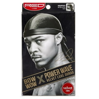 Red by Kiss Bow Wow X Power Wave Checker Silky Durag for Men Waves Silky  Doo Rag (Purple) 