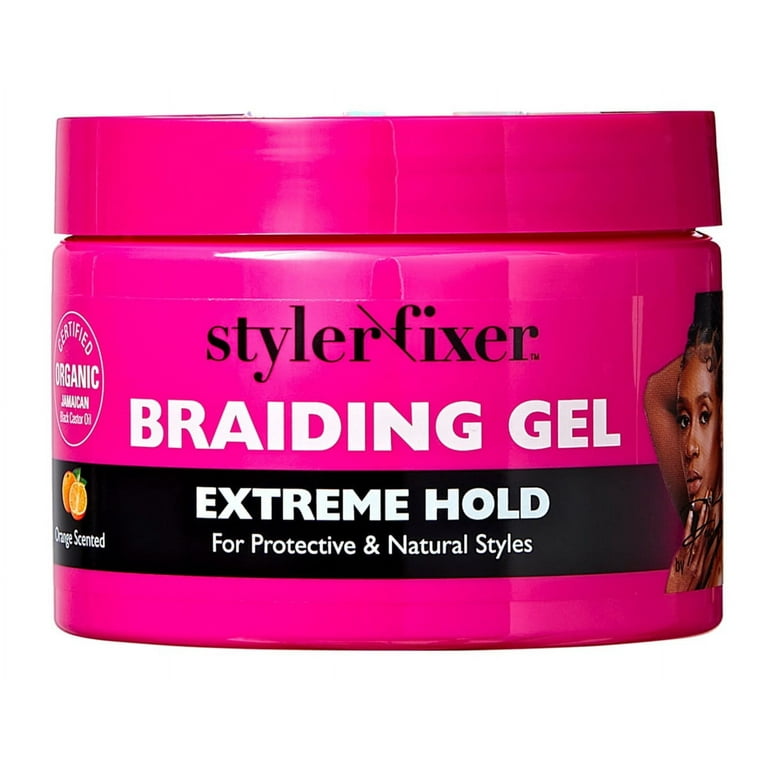 Kiss Red Styler Fixer Braiding Gel Extreme Hold 6 Ounce Jar (177ml