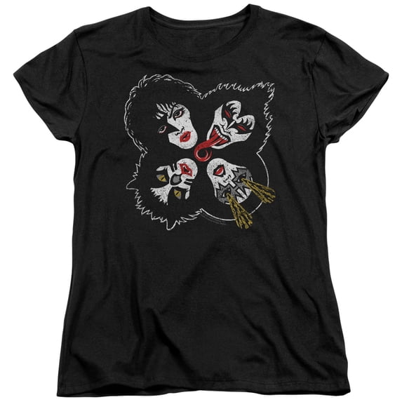 Kiss - Rock And Roll Heads - Women's Short Sleeve Shirt - Small