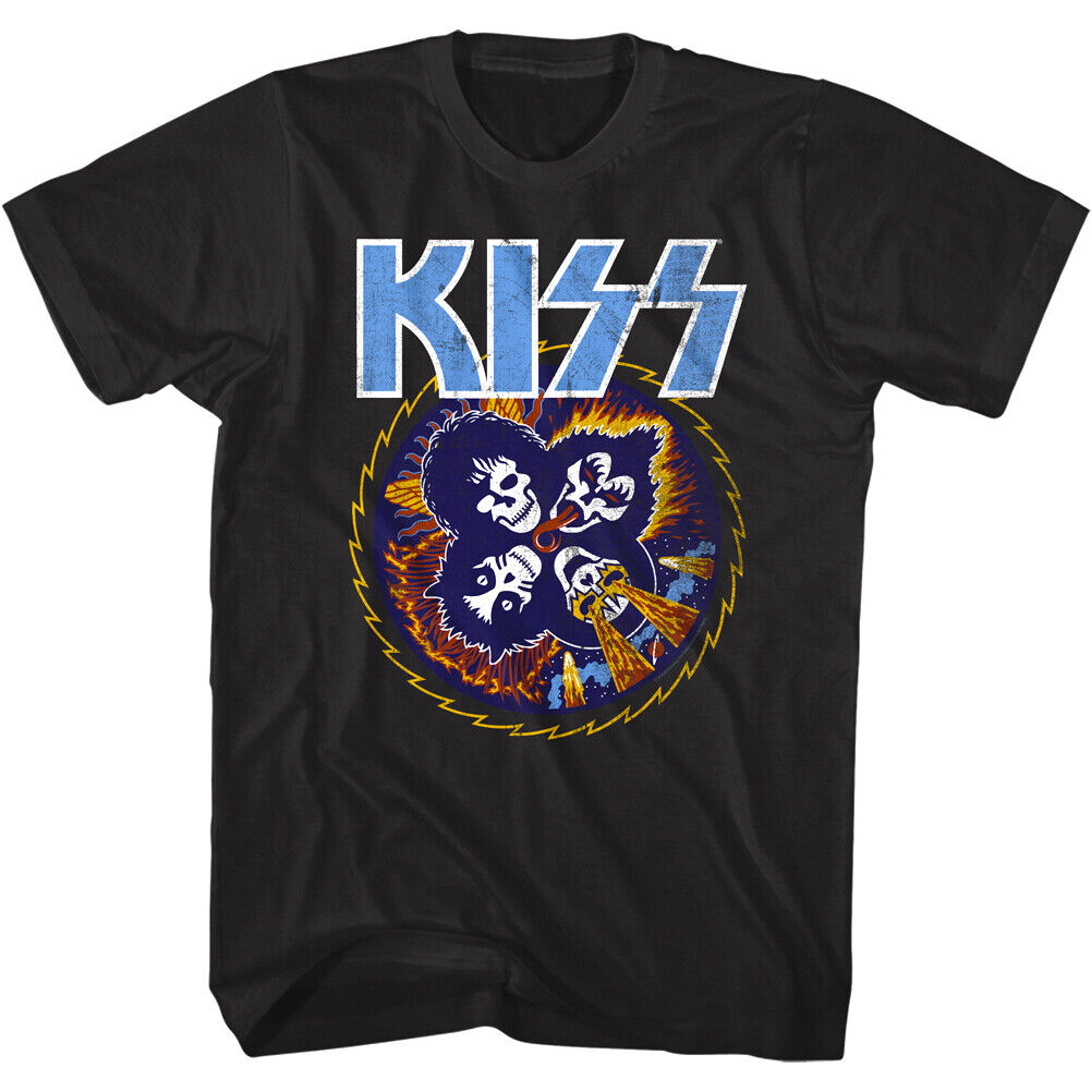 Kiss Rock n Roll Over Tour Men's T Shirt NYC Rock Band Laser Tongue