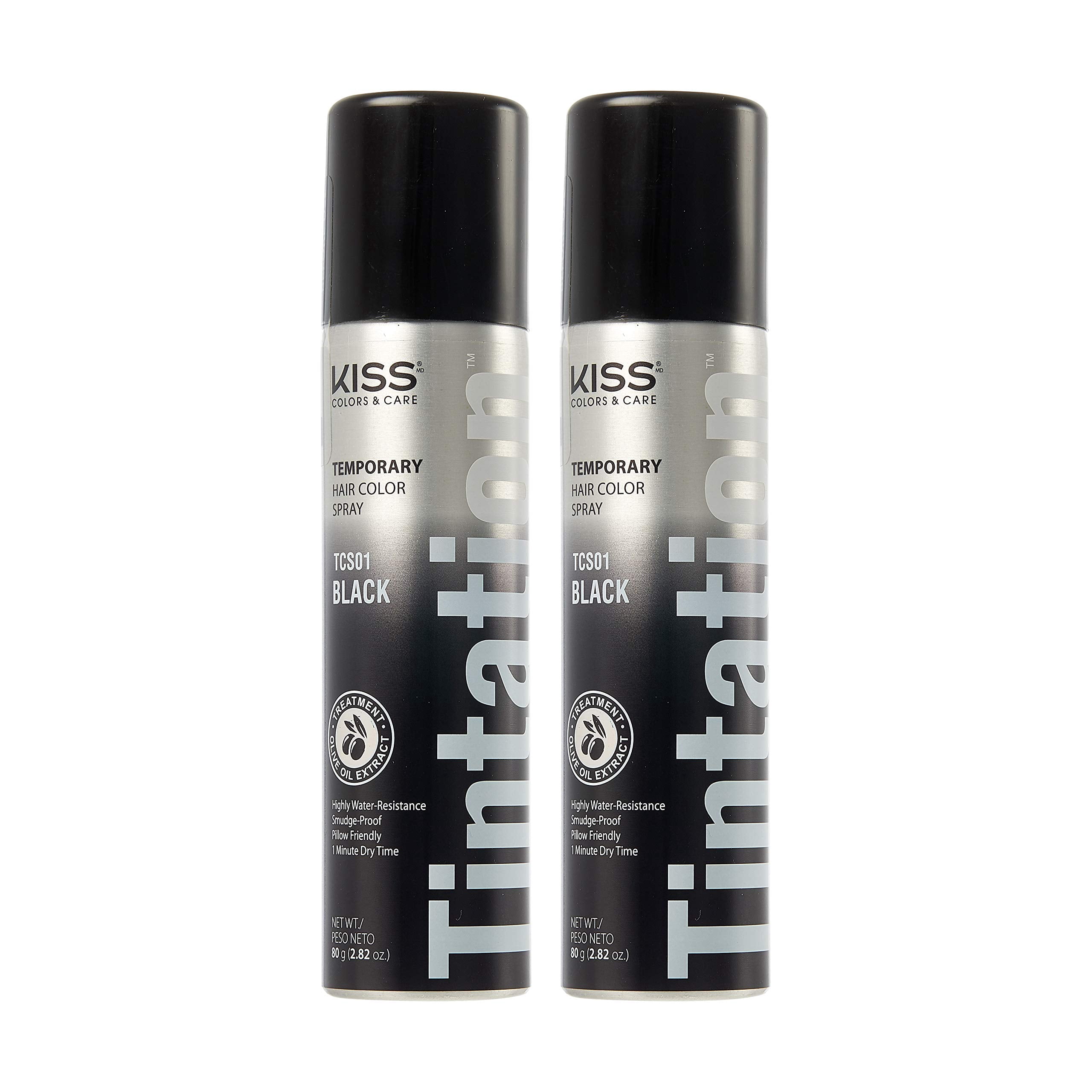 Kiss Root Cover Up Gray Concealer Spray Tintation Temporary Hair Color
