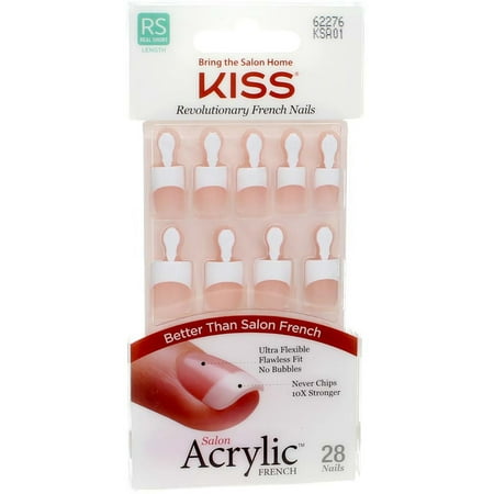 Kiss Salon Acrylic French Nails - Halo Effect
