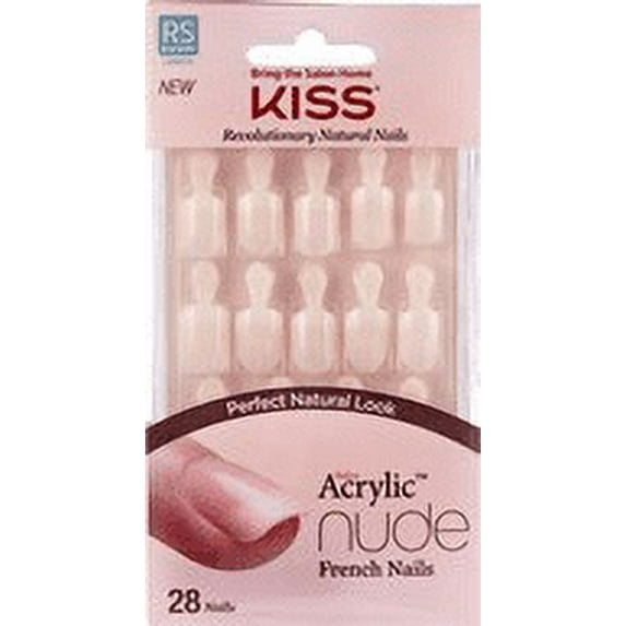 Kiss Salon Acrylic Nude French Nails Nude - 1.0 Ea (Pack of 14)