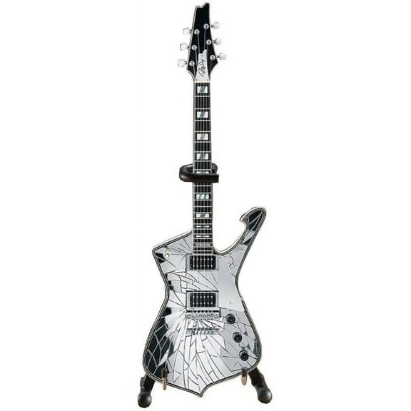 "Kiss" Shattered Mirror Guitar Mini Replica Decoration