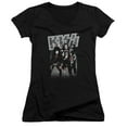 thumbnail image 1 of Kiss Shine Junior Women's T-Shirt V-Neck Black, 1 of 1