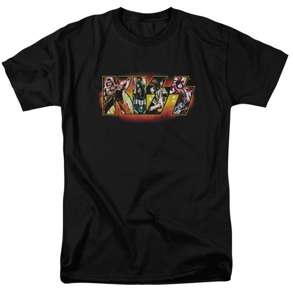 Kiss Stage Logo S/S Adult 18/1 T-Shirt Black