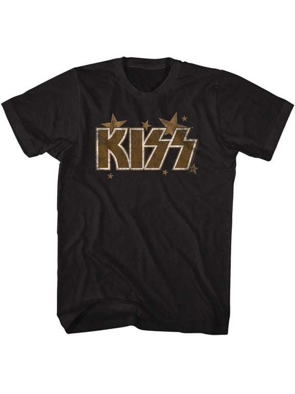 Kiss Stars Black Adult T-Shirt Xl