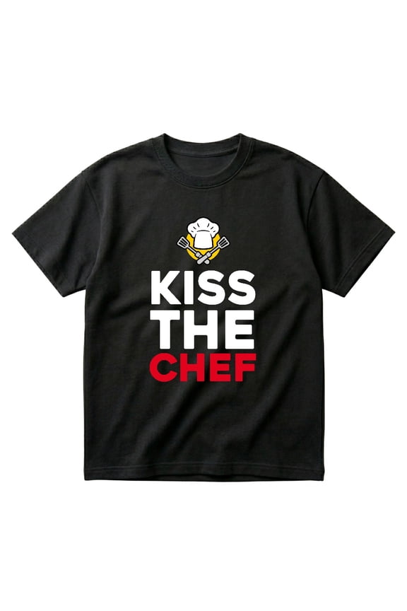 Kiss The Chef Funny Kitchen Cooking Joke T-Shirts