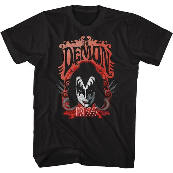 Kiss The Demon Black Adult T-Shirt
