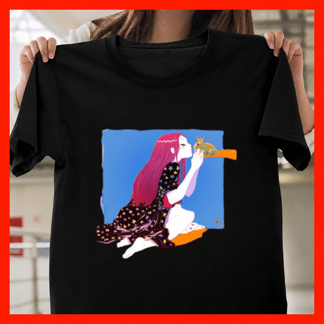Magic Sandwhich Kiss The Prince Fairy Tale Royal Frog True Love Magic Kiss Unisex T ...
