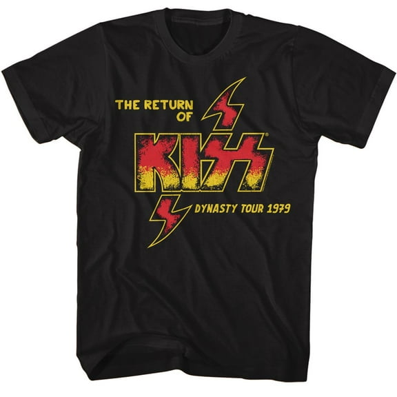 Kiss The Return of Kiss 1979 Black T-Shirt