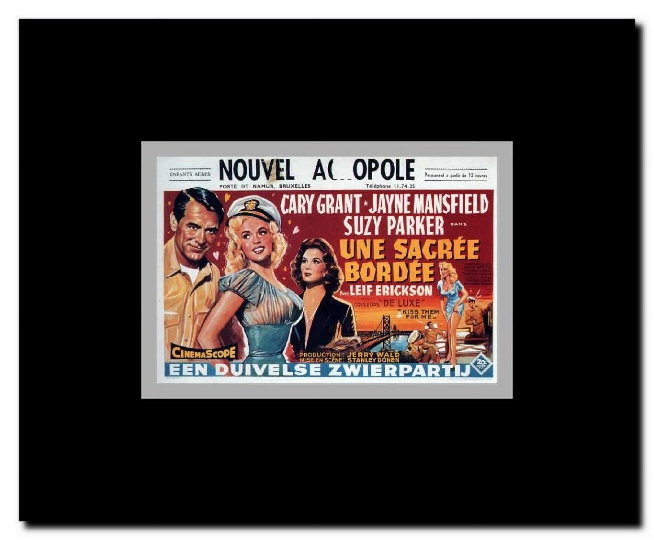 Kiss Them For Me Framed Movie Poster