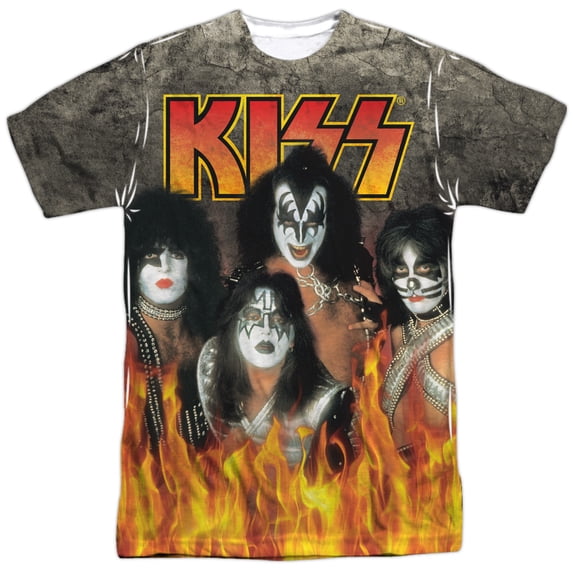 Kiss Through The Fire (Front/Back Print) Mens Sublimation Polyester Shirt