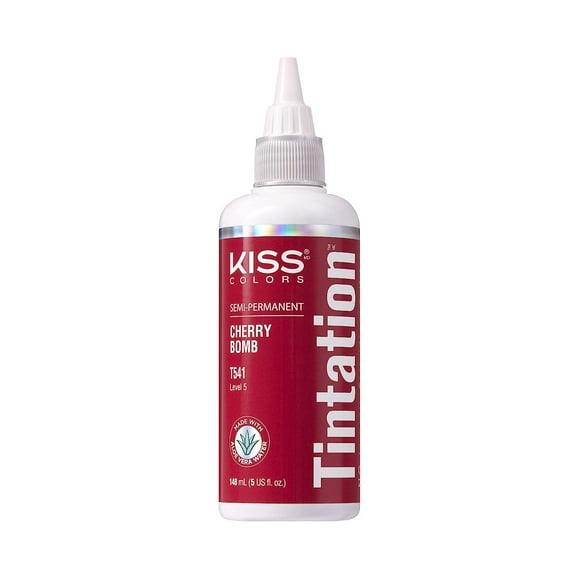Kiss Tintation Semi-Permanent Hair Color Treatment 148 mL (5 US fl.oz) - Cherry Bomb