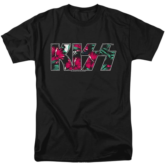 Kiss Tropical Floral Logo Unisex Adult T Shirt For Men And Women