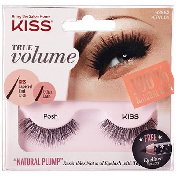 Kiss True Volume Natural Plump False Eyelashes, Posh