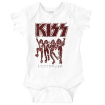 Kiss Vintage Glam Rock Band Destroyer Romper Boys or Girls Infant Baby Brisco Brands