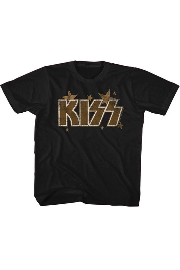 Kiss Stars Black Toddler T-Shirt