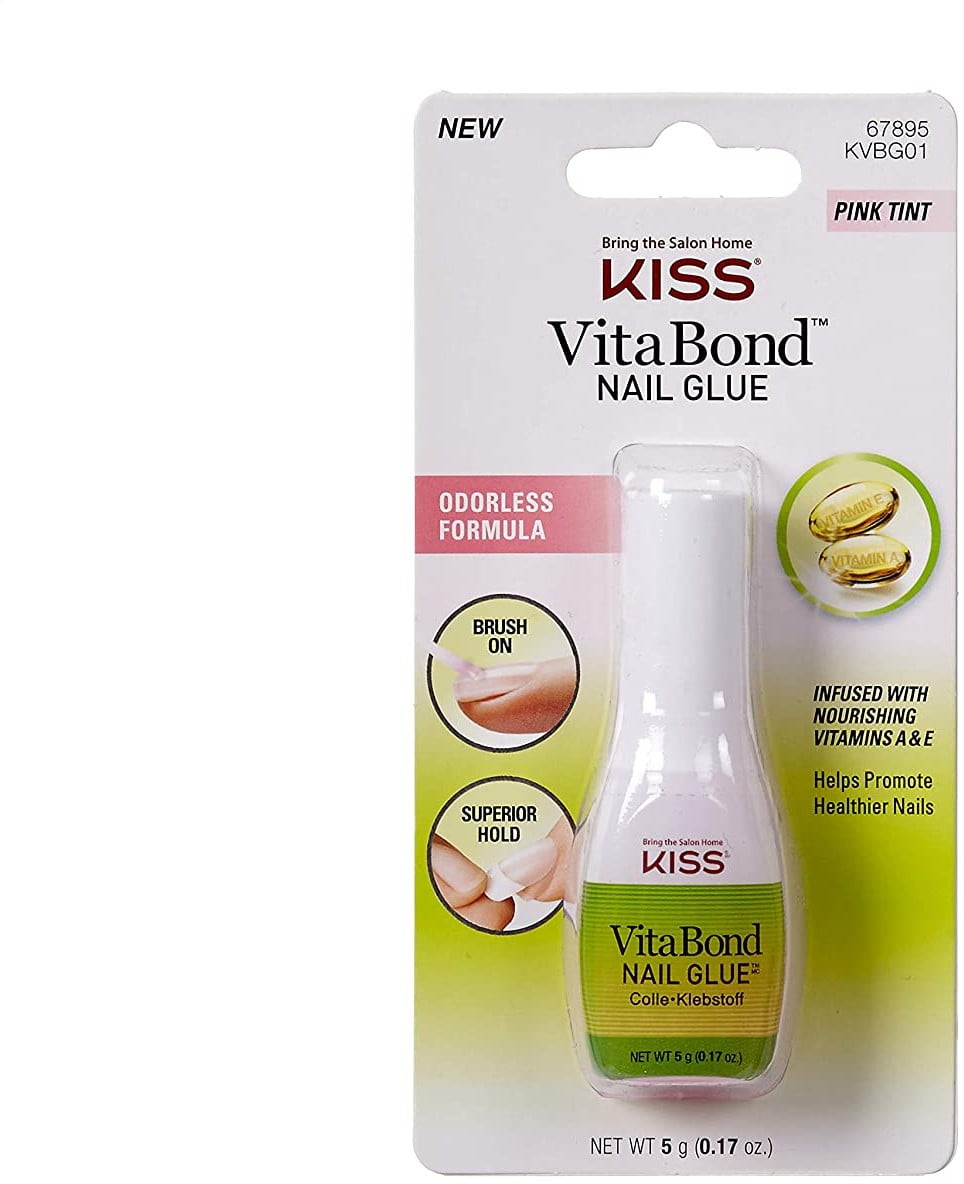 Kiss Vita Bond Nail Glue 0.17 oz (Pack of 4)