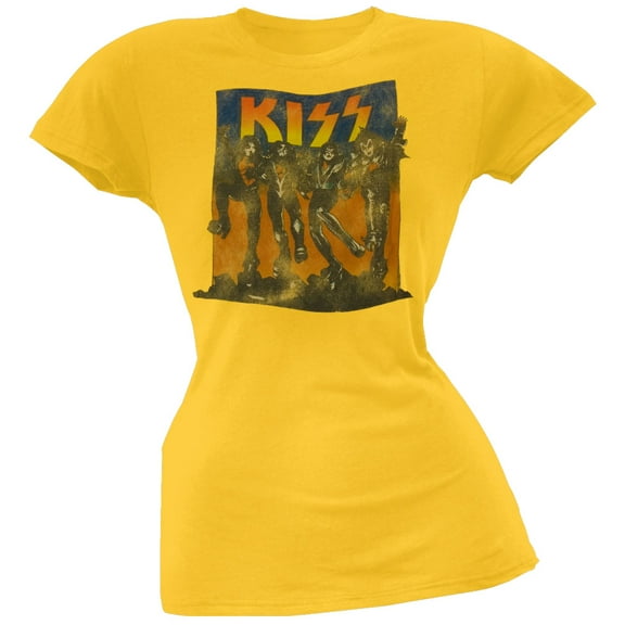 Kiss Women's Juniors Full Color Short Sleeve T Shirt