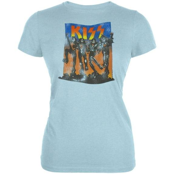 Kiss Women's Juniors Full Color Short Sleeve T Shirt