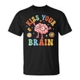 thumbnail image 1 of Kiss Your Brain Teacher For Back To School T-Shirt, Funny Educator Graphic Tee, Classroom Motivation Shirt, School Year Start Teacher Gift, 1 of 3