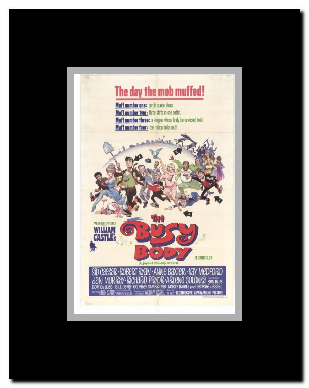 Kiss and Kill Framed Movie Poster