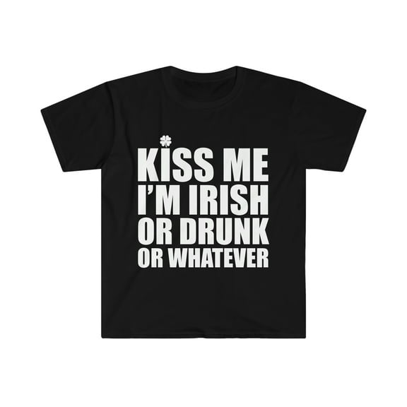 Kiss me I'm Irish Unisex T-shirt S-3XL Saint St Patrick's Day Celebrations