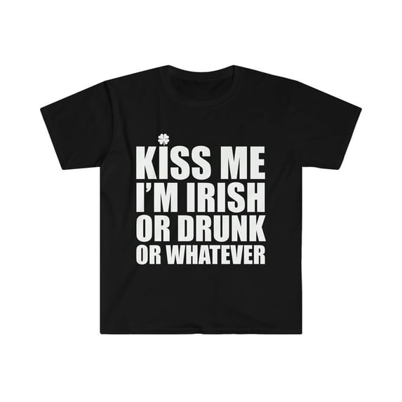 Kiss me I'm Irish Unisex T-shirt S-3XL Saint St Patrick's Day Celebrations