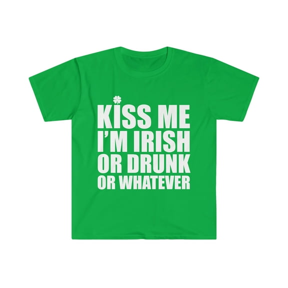 Kiss me I'm Irish Unisex T-shirt S-3XL Saint St Patrick's Day Celebrations