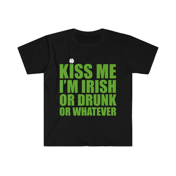 Kiss me I'm Irish Unisex T-shirt S-3XL Saint St Patrick's Day Celebrations