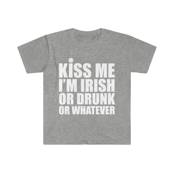 Kiss me I'm Irish Unisex T-shirt S-3XL Saint St Patrick's Day Celebrations